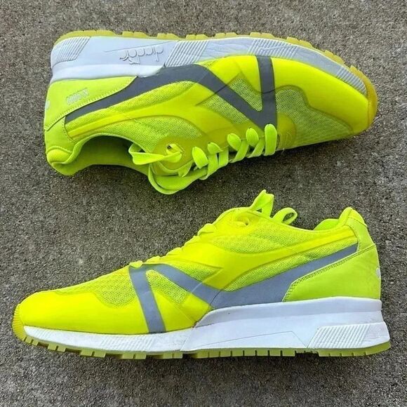 Diadora n9000 Fluorescent Yellow Sneakers Sz 12
